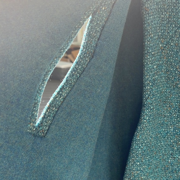 Custom Pendleton mini dress and cape - Picture 2 of 9